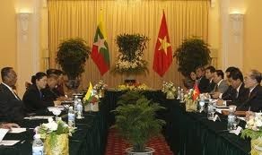 Party and State leaders receive the President of Myanmar’s Parliament - ảnh 1
